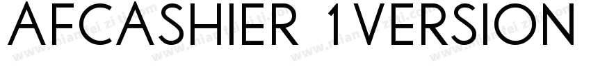 AFCashier 1Version 001000字体转换
